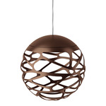 Kelly Cluster Pendant - Coppery Bronze / Milk White