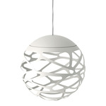 Kelly Cluster Pendant - Matte White / Milk White