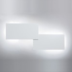 Puzzle Double Rectangle Wall / Ceiling Light - Floor Model - Matte White