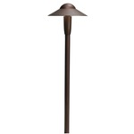 12V Dome Integrated LED Path Light - Textured Architectural Bronze