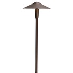 12V Dome Integrated LED Path Light - Textured Architectural Bronze