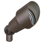 12V MR16 Ribbed Accent Light - Textured Architectural Bronze / Clear
