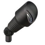 12V MR16 Ribbed Accent Light - Textured Black / Clear