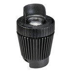 12V MR16 Mini In Ground Light with Cowl - Black / Clear
