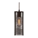 Downtown Mesh Pendant - Flat Bronze / No Glass