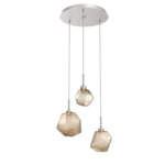 Gem Round Multi Light Pendant - Metallic Beige Silver / Bronze