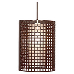 Tweed Pendant - Flat Bronze / Frosted
