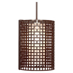 Tweed Pendant - Flat Bronze / Frosted