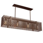 Tweed Linear Suspension - Flat Bronze / No Glass