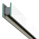 Glide Glass Downlight Suspension w/ Center Feed Power - Mirror Glass / Black Louver