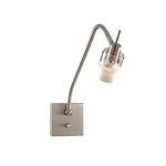 P220 Wall Sconce - Brushed Nickel / Clear / Acid Etched