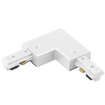 Track L Connector Right - White