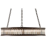 Elixir Round Chandelier - Bronze Verdigris / Crystal