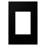Adorne 1-Gang Plus Size Screwless Wall Plate with Microban - Black Ink