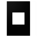 Adorne Plastic Screwless Wall Plate with Microban - Black Ink
