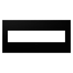 Adorne Plastic Screwless Wall Plate with Microban - Black Ink
