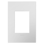 Adorne Plastic Screwless 1-Gang Plus Size Wall Plate - Powder White