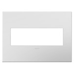 Adorne Plastic Screwless Wall Plate with Microban - Matte White