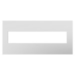 Adorne Plastic Screwless Wall Plate with Microban - Matte White