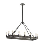 Lewisburg Linear Chandelier - Rust