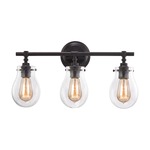 Jaelyn Bathroom Vanity Light - Oil Rubbed Bronze / Clear