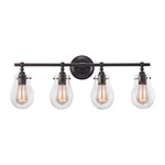 Jaelyn Bathroom Vanity Light - Oil Rubbed Bronze / Clear