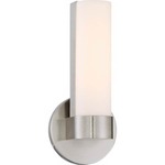 Bond Bathroom Vanity Light - Brushed Nickel / White