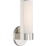 Bond Bathroom Vanity Light - Polished Nickel / White