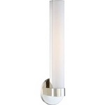 Bond Bathroom Vanity Light - Polished Nickel / White