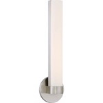 Bond Bathroom Vanity Light - Brushed Nickel / White