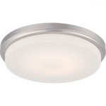 Dale Ceiling Light Fixture - Brushed Nickel / Opal Frosted