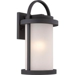 Willis Outdoor Wall Light - Textured Black / Antique White