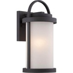 Willis Outdoor Wall Light - Textured Black / Antique White