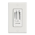 337010 Dual Slide Fan / Light Wall Control - White