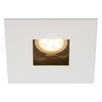 4IN Square Pinhole Trim - Matte White / Matte White