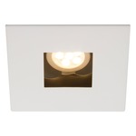 4IN Square Pinhole Trim - Matte White/ Matte White