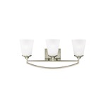 Hanford Bathroom Vanity Light - Brushed Nickel / Satin Etched