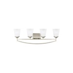 Hanford Bathroom Vanity Light - Brushed Nickel / Satin Etched