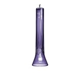 Flashlight Clarion Pendant - Nickel / Blue Lilac
