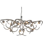 Eve Oval Chandelier - Nickel