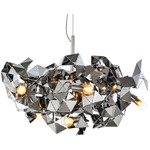 Fractal Round Chandelier - Stainless Steel