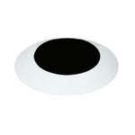 Element 4 Inch Round Flangeless Bevel Trim - White / No Lens