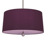 Custis Pendant - Polished Nickel / Greenhow Grape / Ludwell Lilac