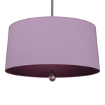 Custis Pendant - Polished Nickel / Ludwell Lilac / Greenhow Grape