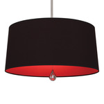 Custis Pendant - Polished Nickel / Blacksmith Black / Richmond Red