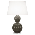 Randolph Table Lamp - Carter Grey / Pearl Dupioni