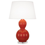 Randolph Table Lamp - Dragon's Blood / Pearl Dupioni