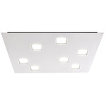 Quarter Square Wall/ Ceiling Light - White / White