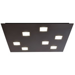 Quarter Square Wall/ Ceiling Light - Black / White