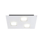 Quarter Square Wall/ Ceiling Light - White / White